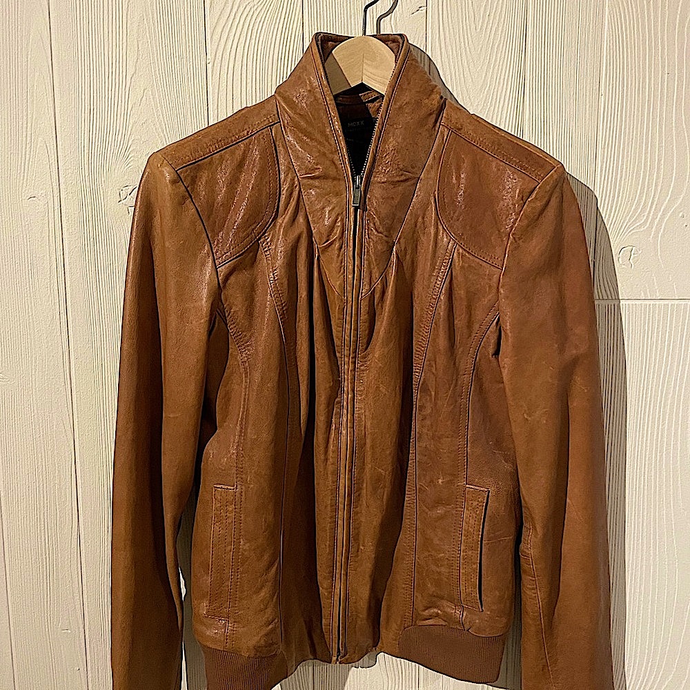 Mexx Metropolitan leather coat, perfect condition.